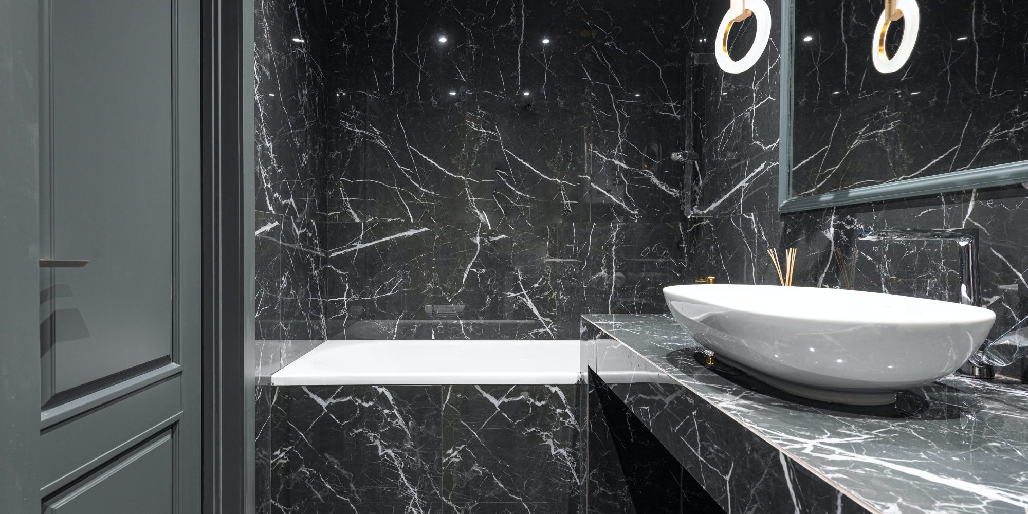 Black Marble Bathroom